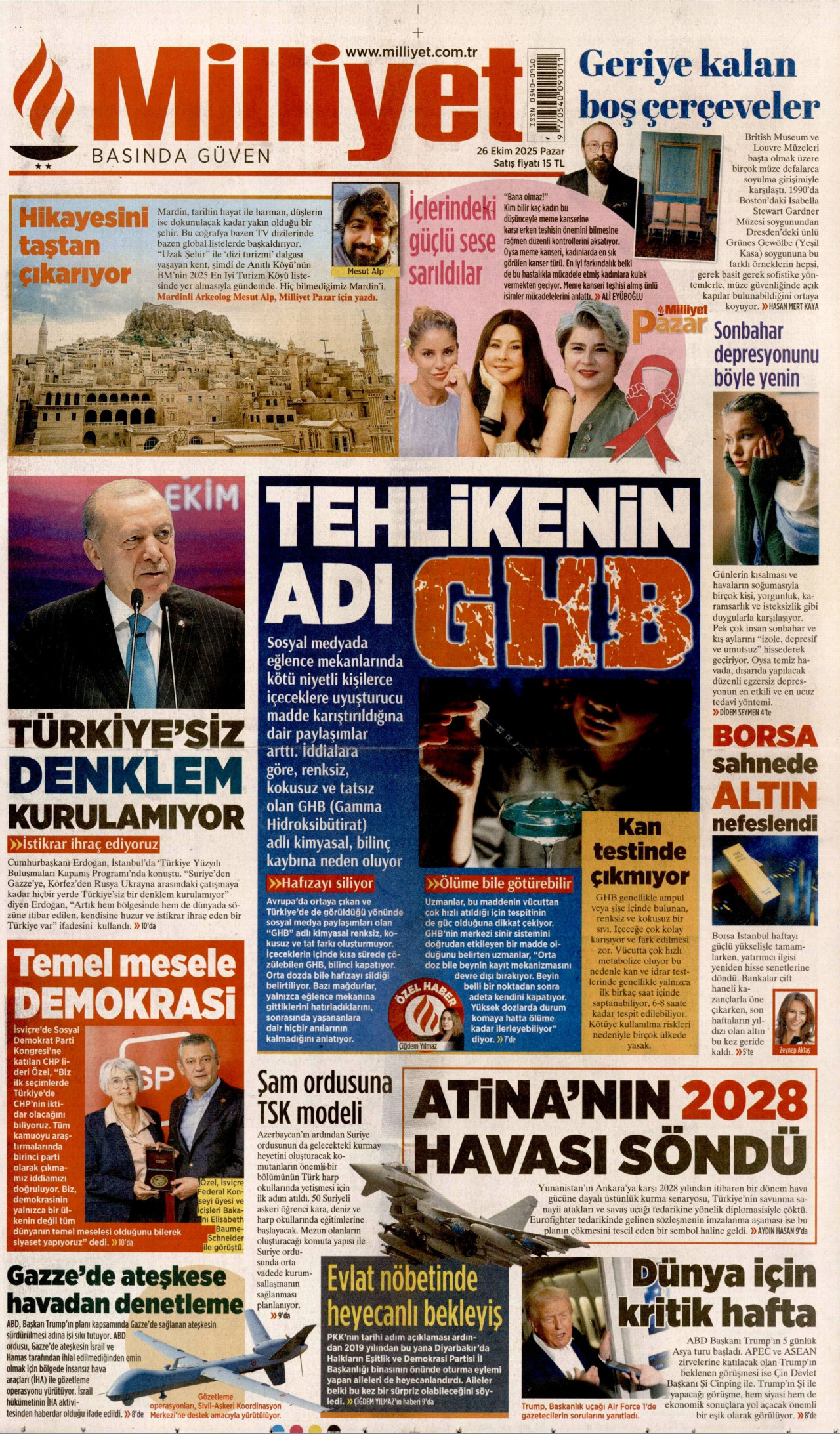 MİLLİYET Gazete Manşeti