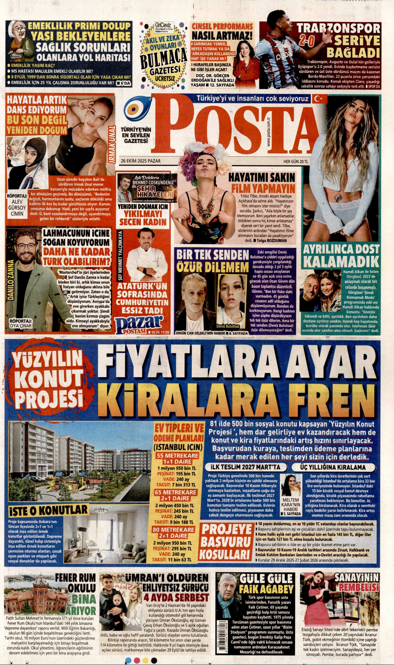 POSTA Gazete Manşeti