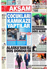 AKŞAM Gazete Manşeti
