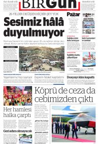 BİRGÜN Gazete Manşeti