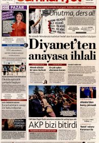 CUMHURİYET Gazete Manşeti