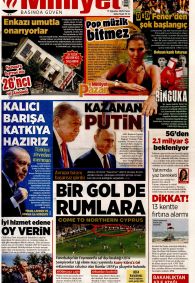 MİLLİYET Gazete Manşeti