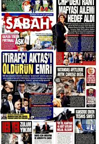 SABAH Gazete Manşeti