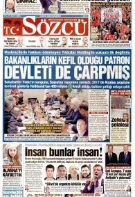 Sözcü Gazetesi Gazete Manşeti