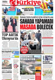 TÜRKİYE GAZETESİ Gazete Manşeti