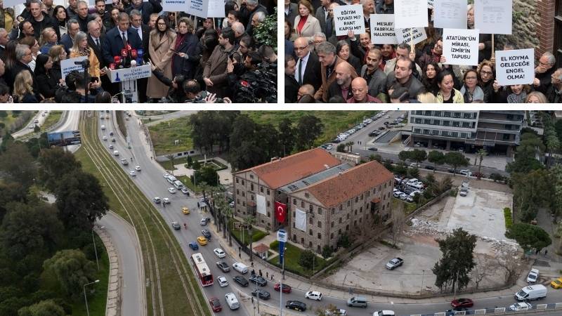 Meslek Fabrikası içerisinde bulunan teknik ekipmanlar polis eşliğinde sökülmeye başlandı