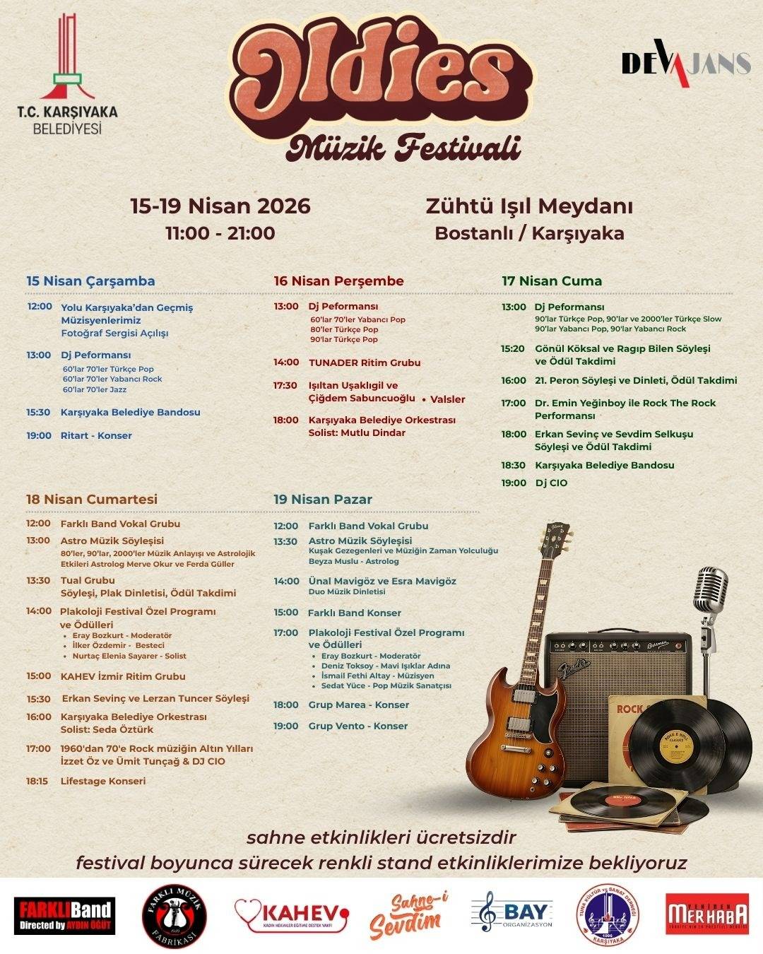 Karşıyaka’da Müzik Dolu 5 Gün: Oldies Müzik Festivali Başlıyor